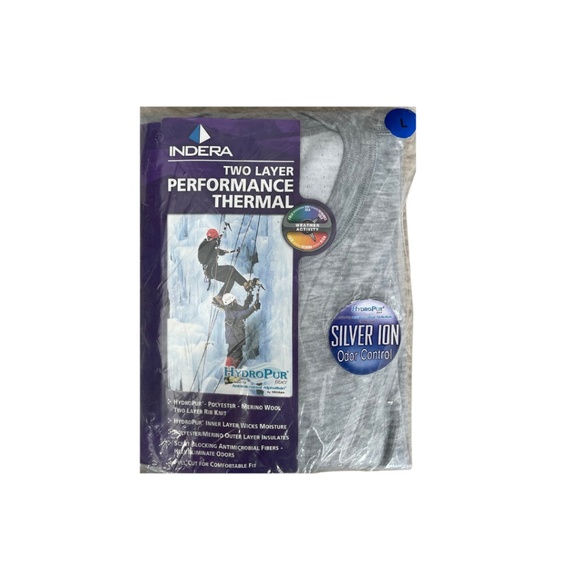 Indera Two Layer Performance Thermal Shirt-Size Large-New in Package - Picture 5 of 6